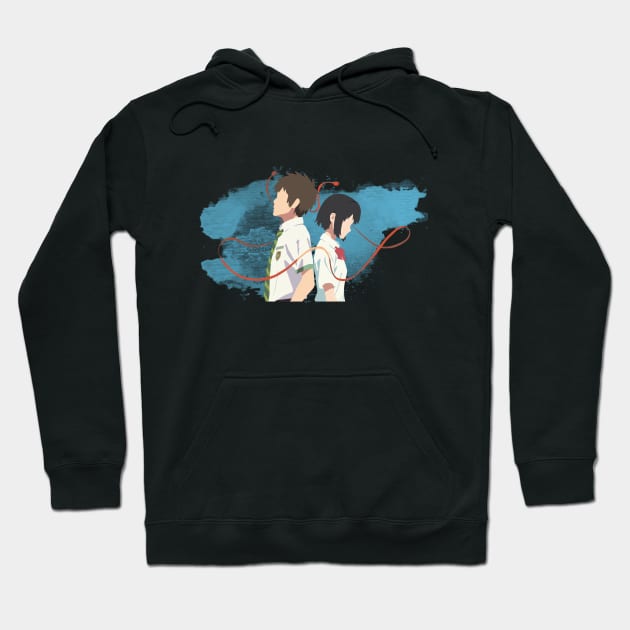 Your Name Minimalist (Taki and Mitsuha) Hoodie by DanMcG2018